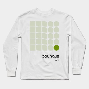 Bauhaus Retro Vintage Geometric Pattern Poster Design T-Shirt Long Sleeve T-Shirt